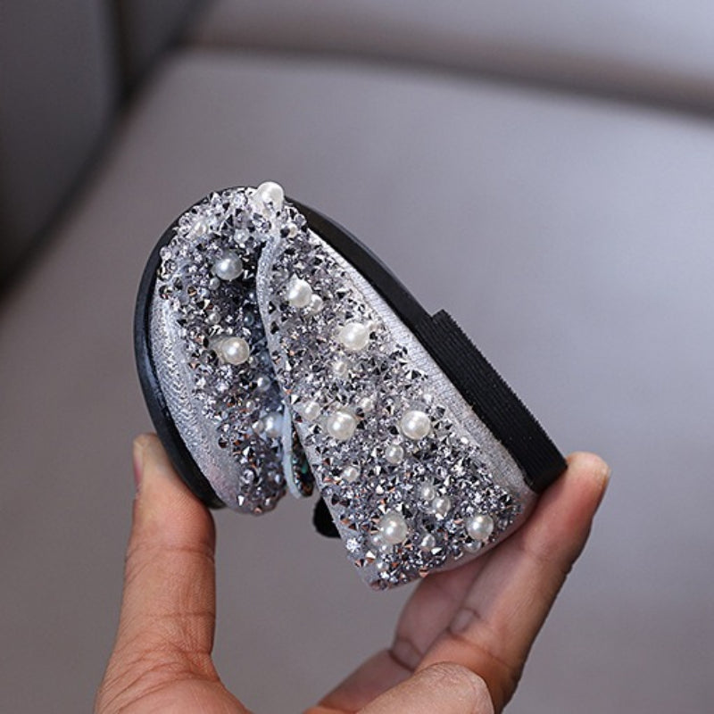 Girls New Princess Rhinestone Leather Shoes