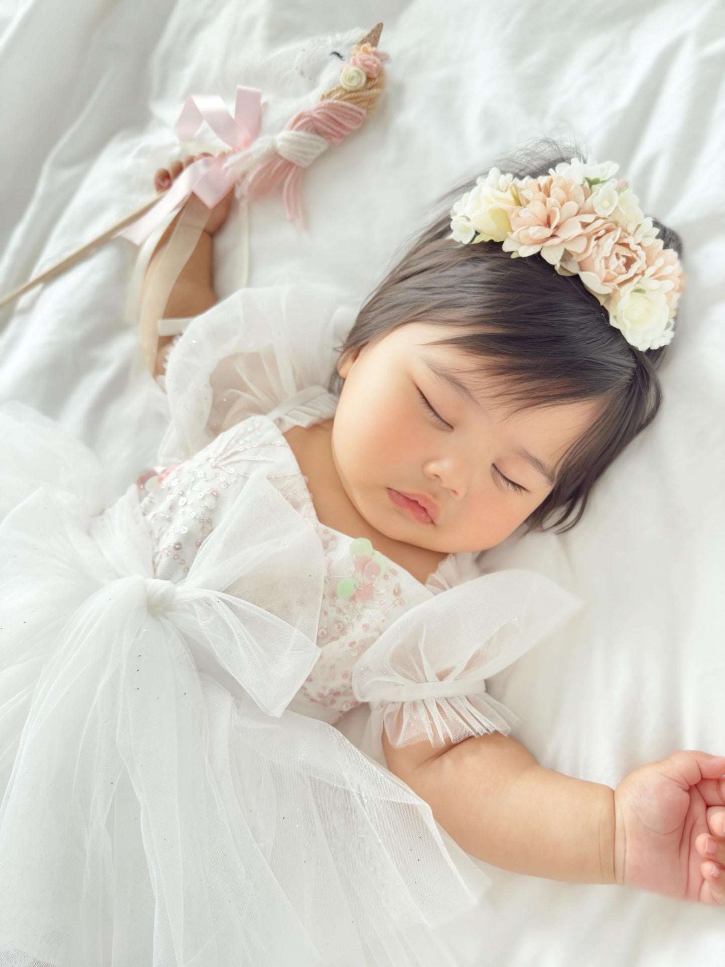 Jewel Sequin White Sparkle Baby Girl Tulle Party Romper