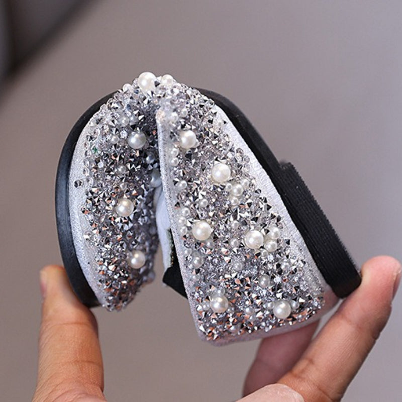 New Baby Princess Rhinestone Leather Shoes