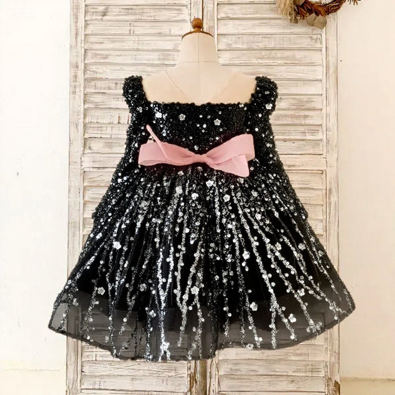 Baby Girl First Communion Dress Toddler Birthday Pageant Princess Dress
