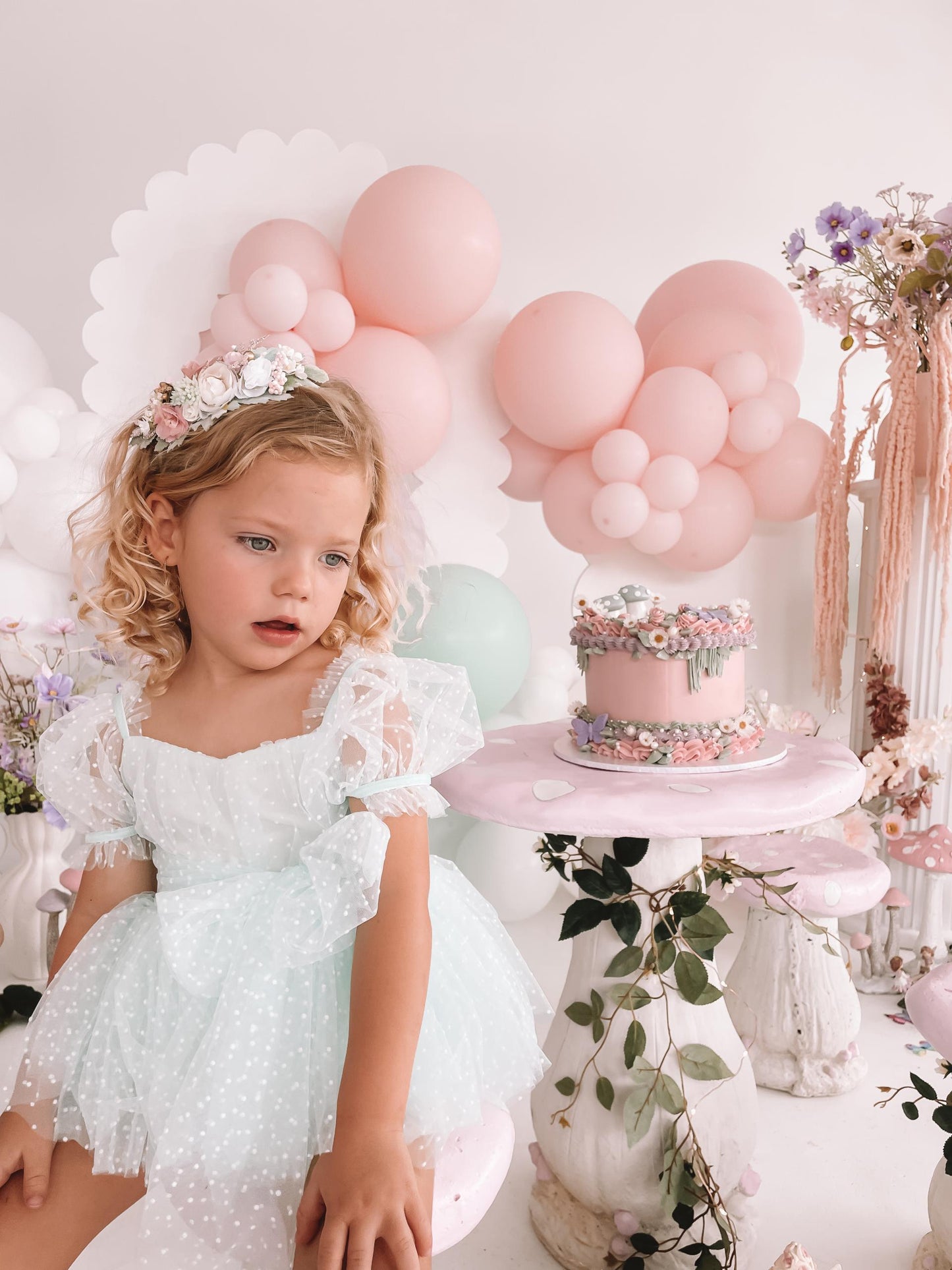 Tinkerbell Peppermint Baby Girl Tulle Party Romper