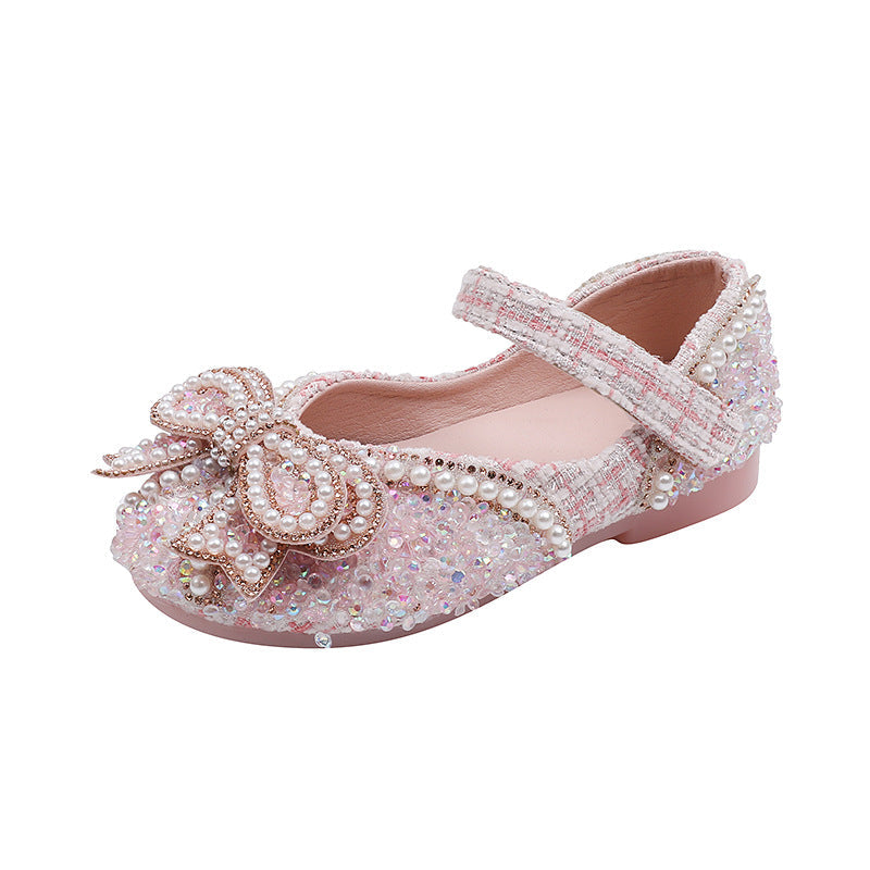 Girls Summer Bow-knot Beauty Pageant Princess Shoes