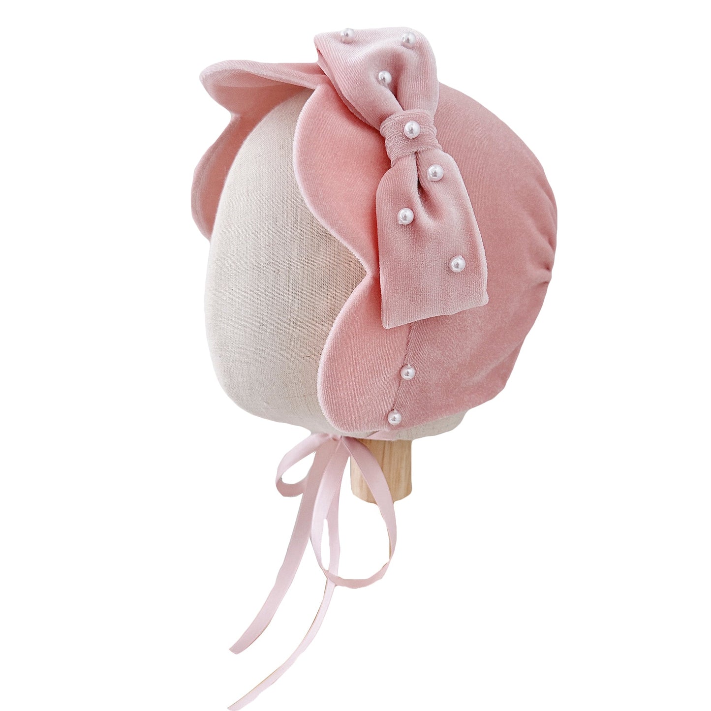 Baby Hat Pink Velvet Birthday Princess Hat