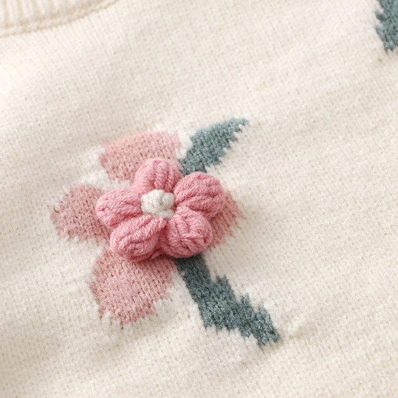 Girls Floral Autumn Outfit Girls Elegant Birthday Outfit
