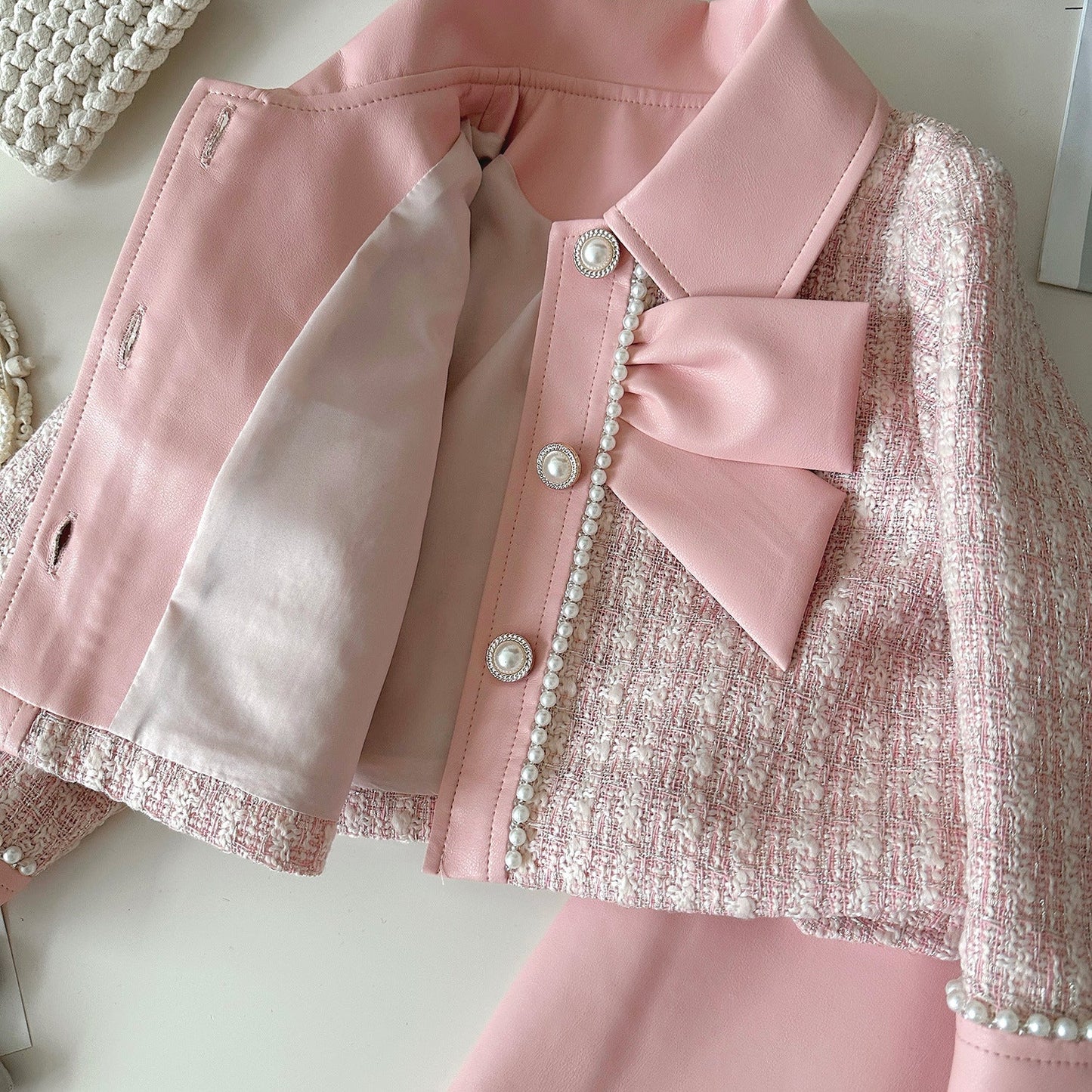 Girls Autumn School Outfit Girls Elegant Comfortable Outfit Two-Piece Set
