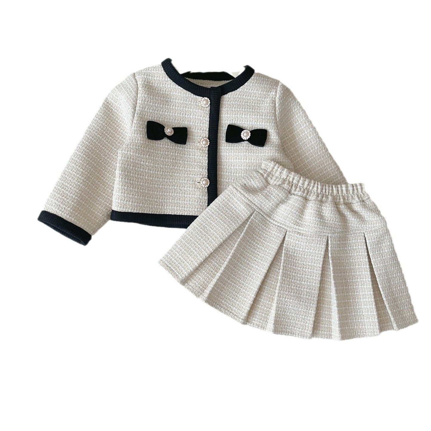 Girls A-Line School Outfit Girls Fall School Outfit Two-piece Set