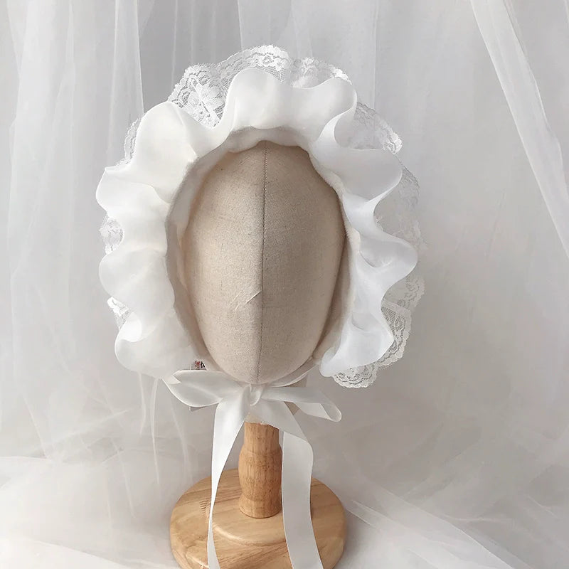 Baby White Sun Hat Princess Baby Girl Birthday Hat