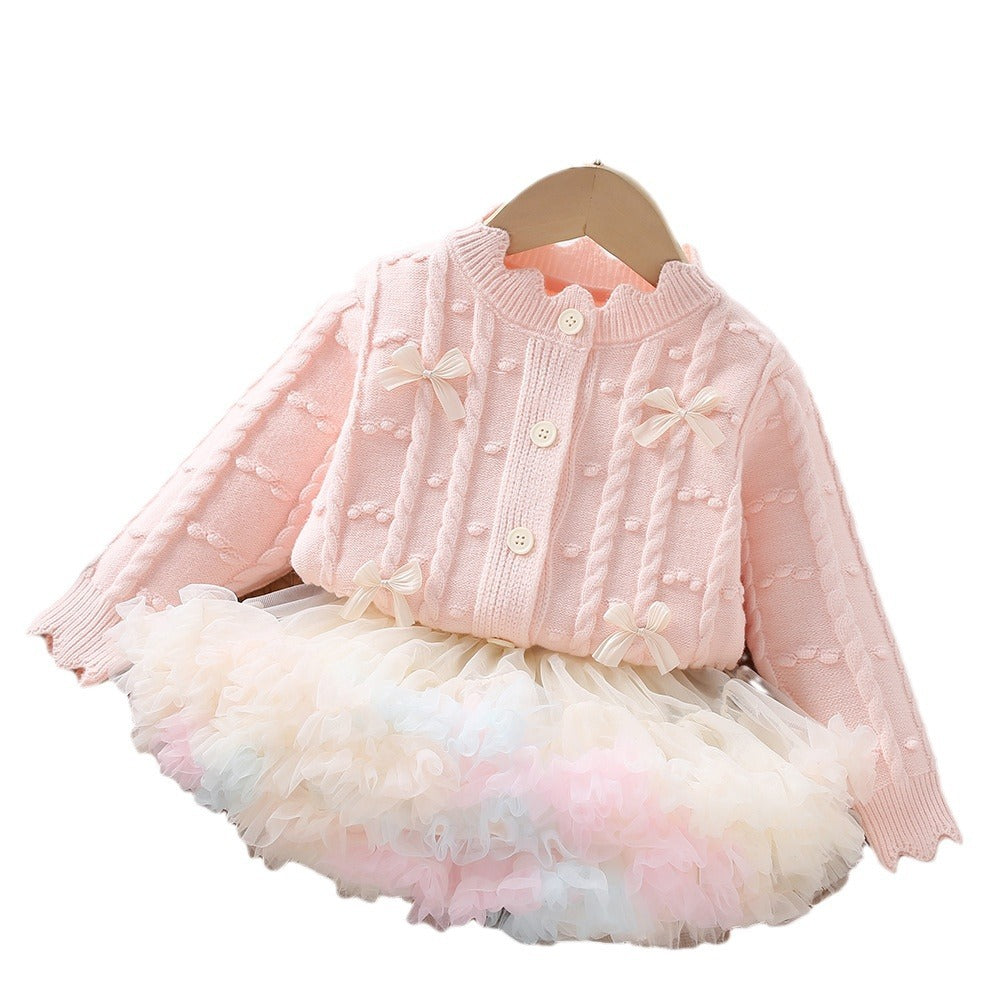 Girls Fall School Outfit Girls School Daily Outfit Two-Piece Set