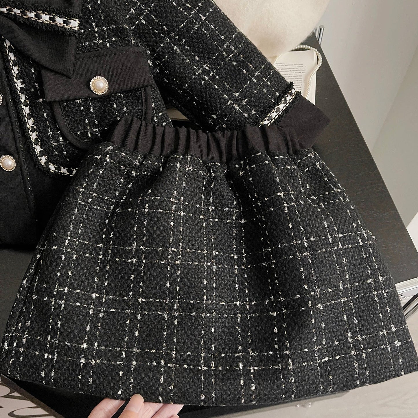 Girls Comfortable Princess Outfit Girls Elegant Birthday Outfit Two-piece Suit