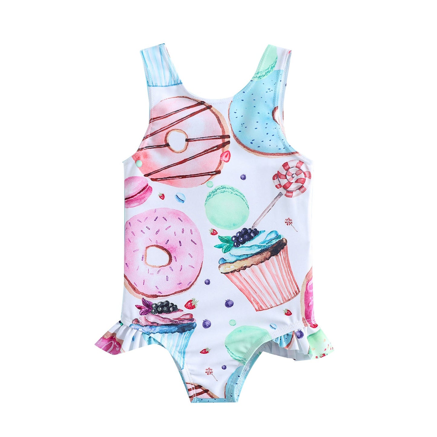 Summer Girls Swimwear Cute Print Baby Swimsuit