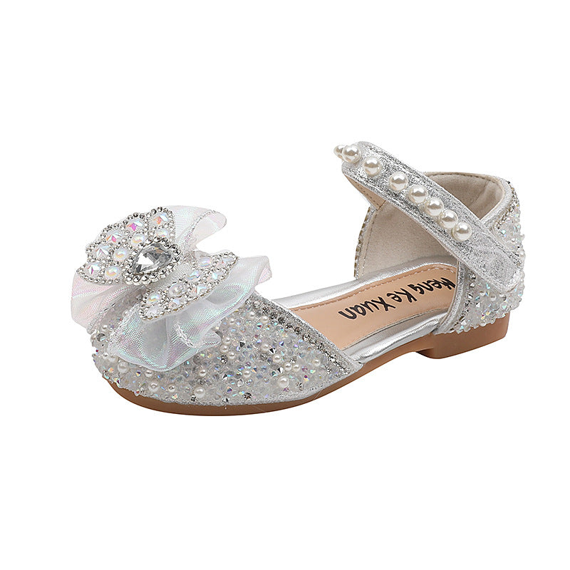 Cute Girls Summer Beauty Pageant Sequins Princess Shoes