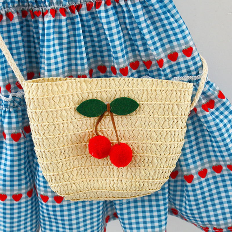 Girls Summer Plaid Dress Girls Vacation Dress