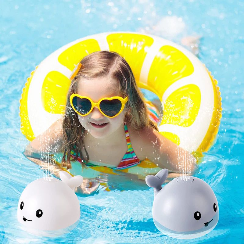 BathWhale™ Baby Bath Toy – LED Light-Up Water Spray Toy for Happy Bath Times