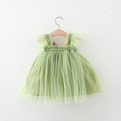 Girls Vacation Princess Dress Girls Resort Dress