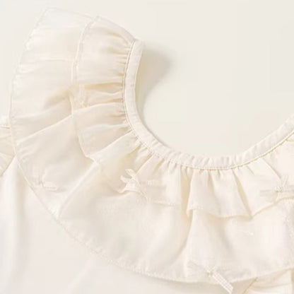 Girls' Summer Cute Ruffled Onesie Swimsuit