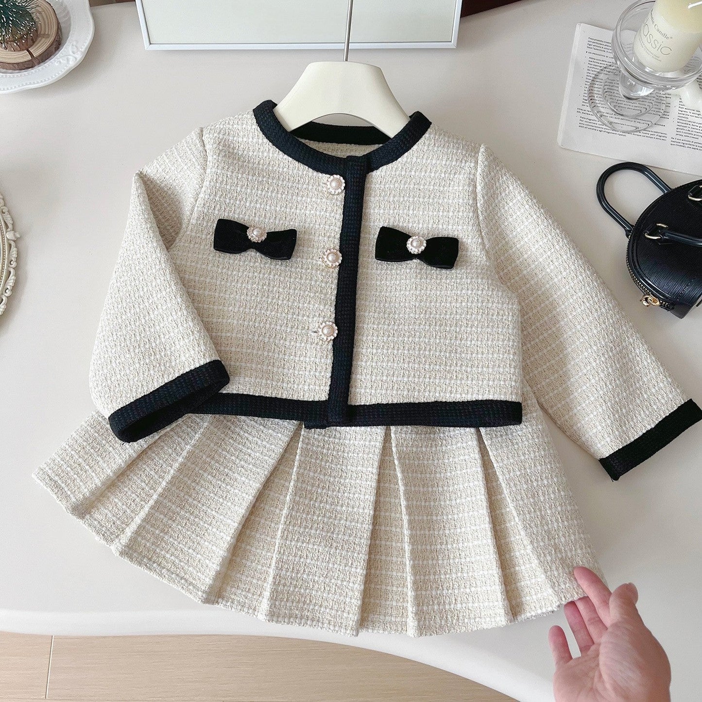 Girls A-Line School Outfit Girls Fall School Outfit Two-piece Set