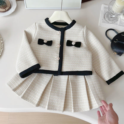 Girls A-Line School Outfit Girls Fall School Outfit Two-piece Set