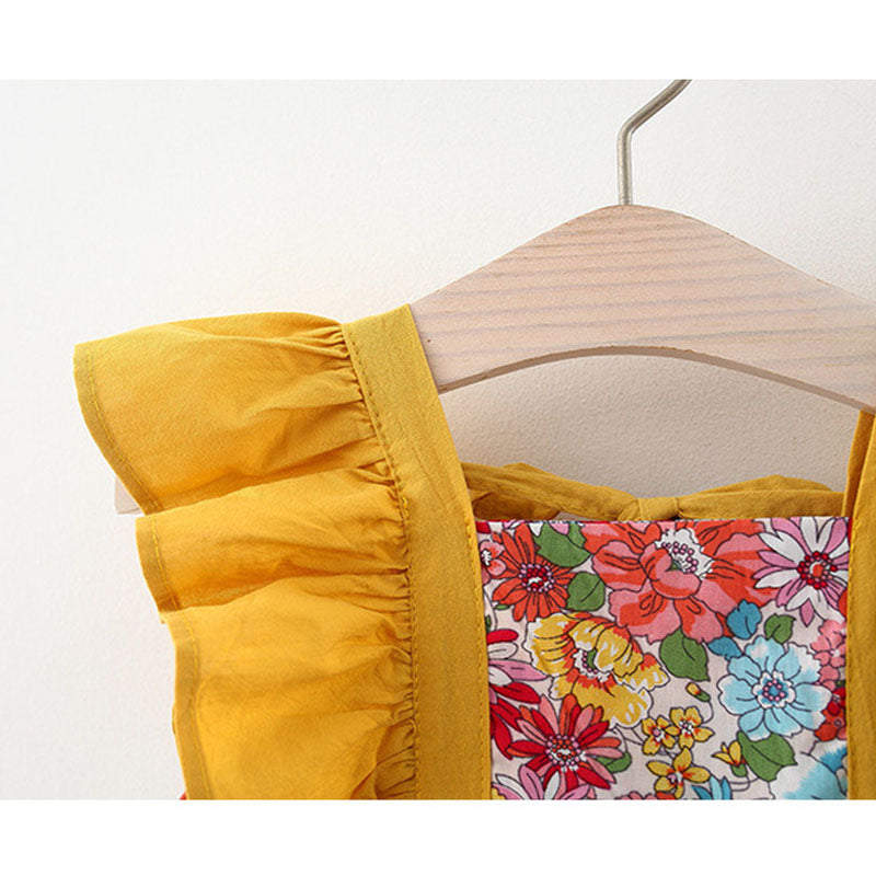Girl Floral Vacation Dress Girls Beach Dress