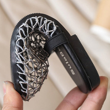 New Summer Girls' Fishnet Woven Openwork Slippers