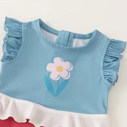 Girls New Summer Cute Onesie Swimsuit