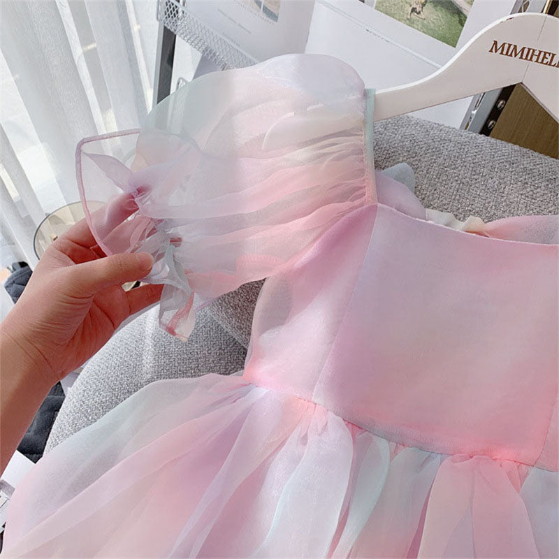 Girl Summer Party Dress  Girls Summer Vacation Princess Dress