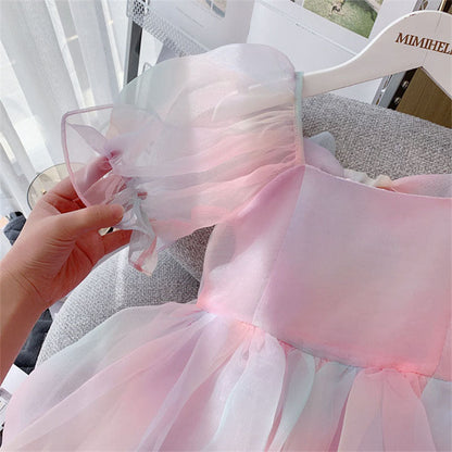 Girl Summer Party Dress  Girls Summer Vacation Princess Dress