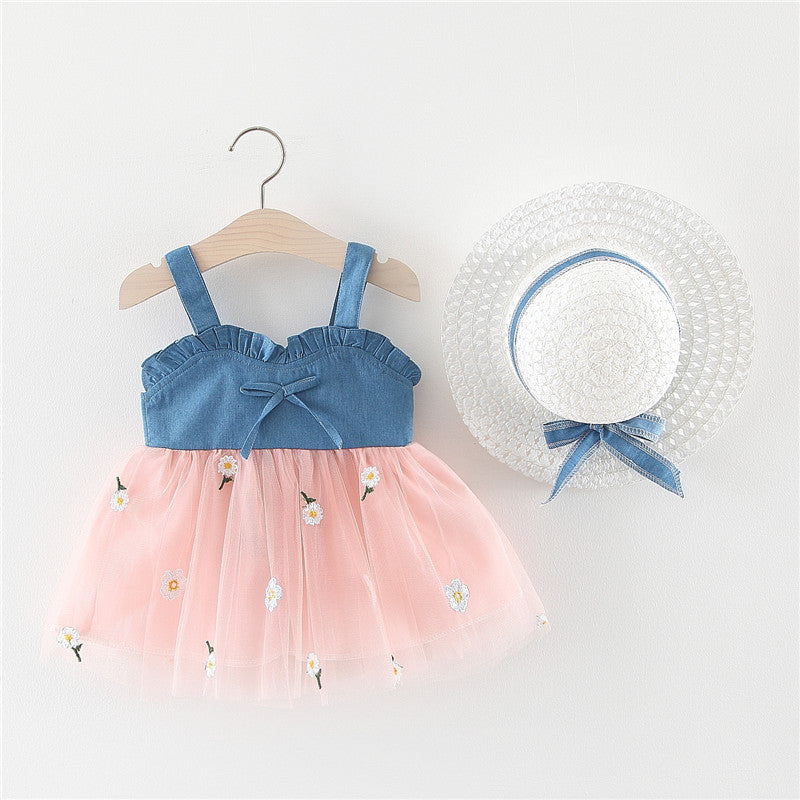 Girls Summer Beach Princess Dress Girls Vacation Dress