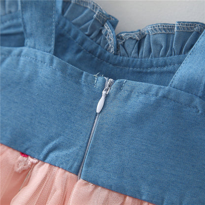 Girls Summer Beach Princess Dress Girls Vacation Dress