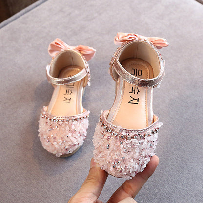 Girls New Summer Rhinestone Soft-soled Princess Shoes