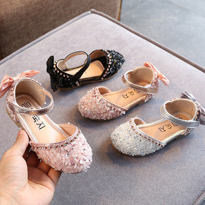 Girls New Summer Rhinestone Soft-soled Princess Shoes
