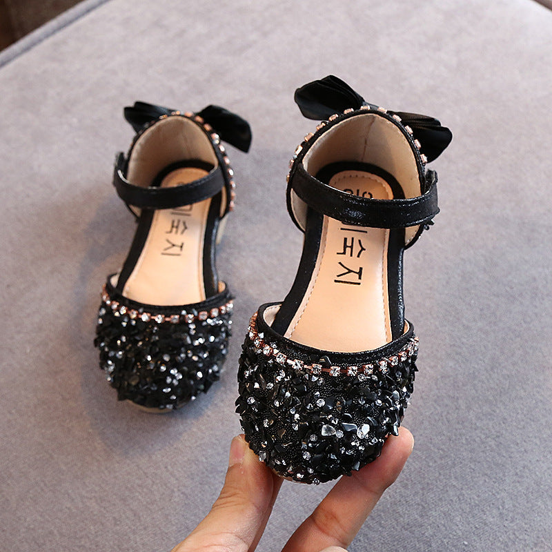 Girls New Summer Rhinestone Soft-soled Princess Shoes