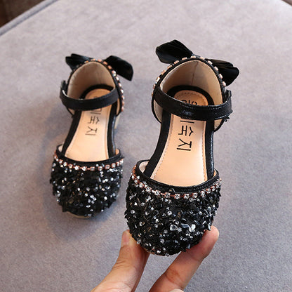 Girls New Summer Rhinestone Soft-soled Princess Shoes