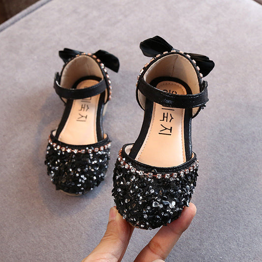 Girls New Summer Rhinestone Soft-soled Princess Shoes