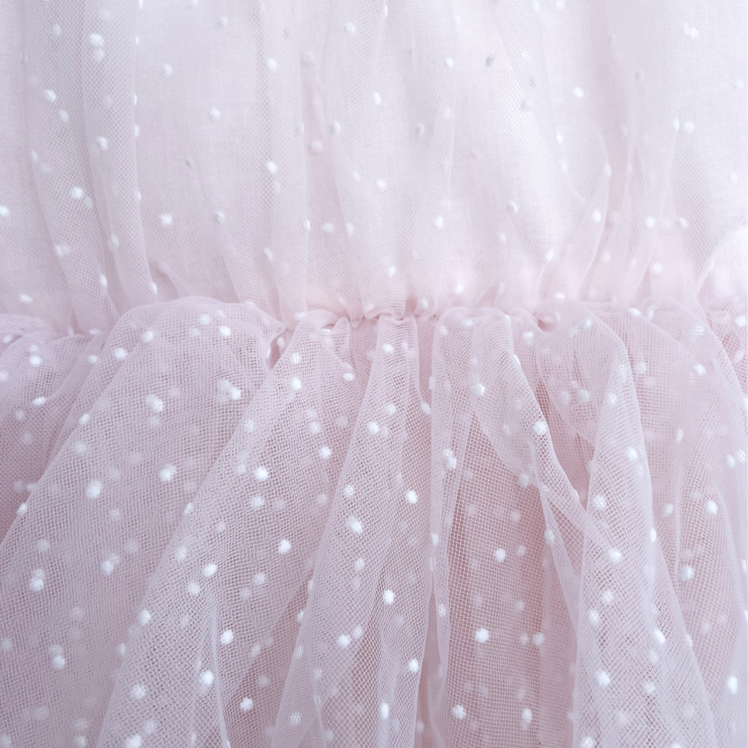 Tinkerbell Romper Pastel Pink Baby Girl Tulle Party Romper