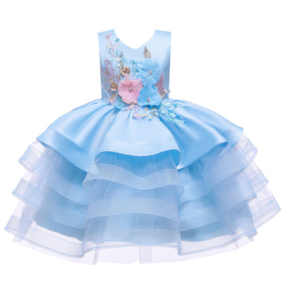 Baby Girl and Toddler Summer Princess Dress Flower Girl Princess Party Dress