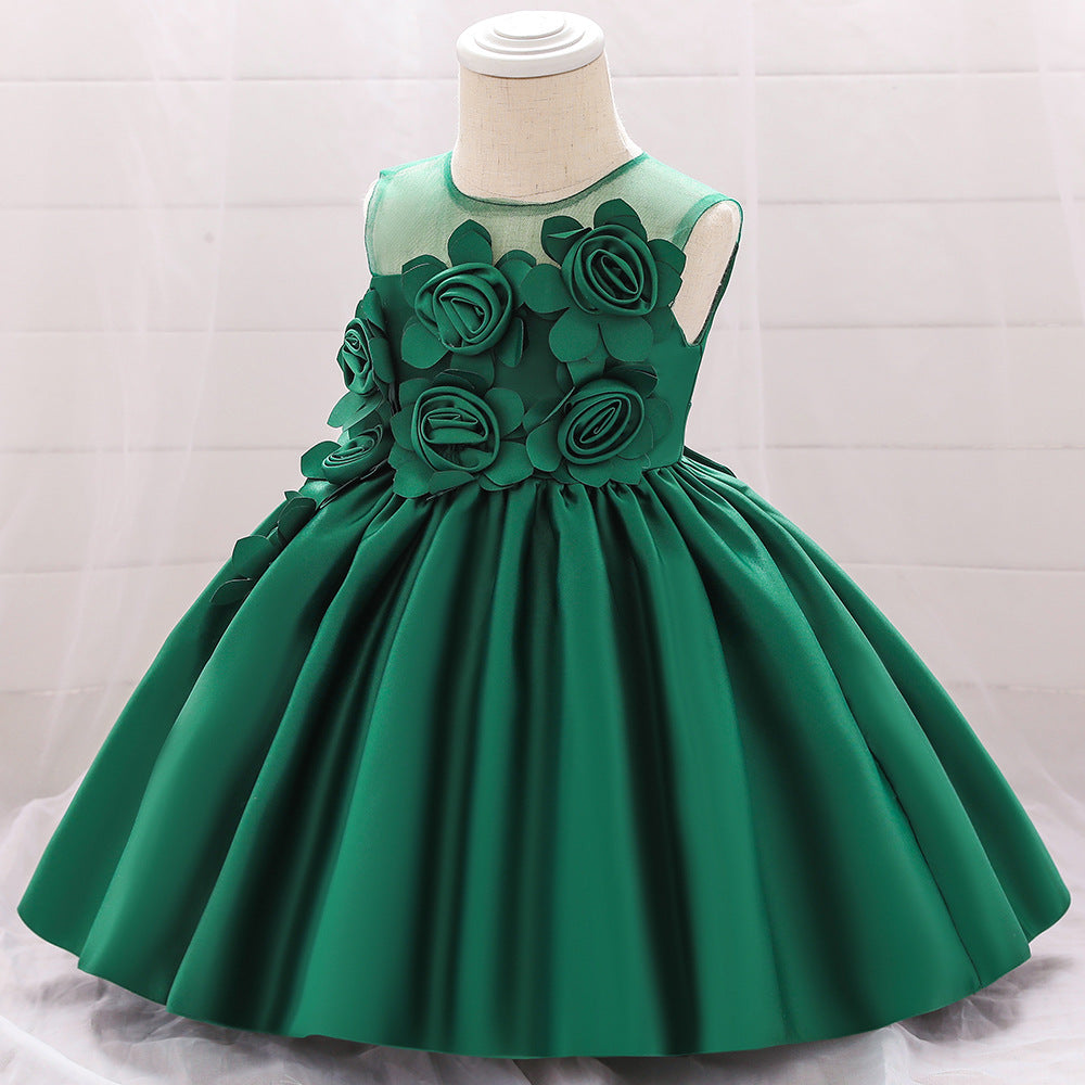 Girl Christmas Dress Baby Girl Easter Dress Birthday Party Dress Sleeveless Flower Girl Dress Princess Dress