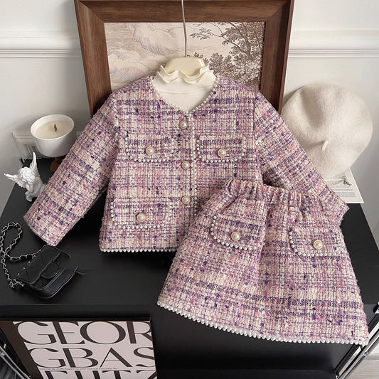 Girls Elegant Comfortable Outfit Girls Classic Outfit Two-Piece Set