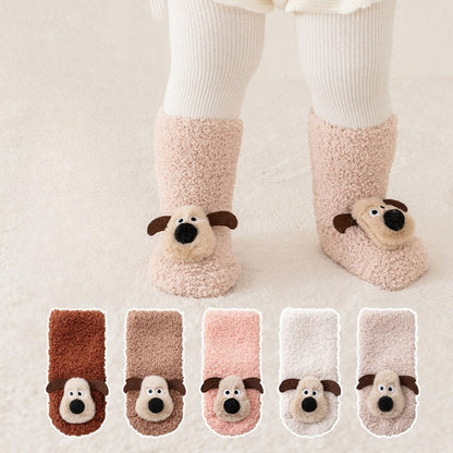 Baby Cartoon Warm Adhesive Non-slip Floor Socks