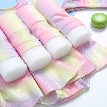 Baby Girl Cute New Buoyancy Rainbow Onesie Swimsuit