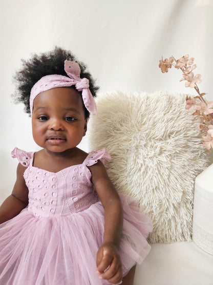 Trixie Belle Lilac Tutu Baby Girl Romper