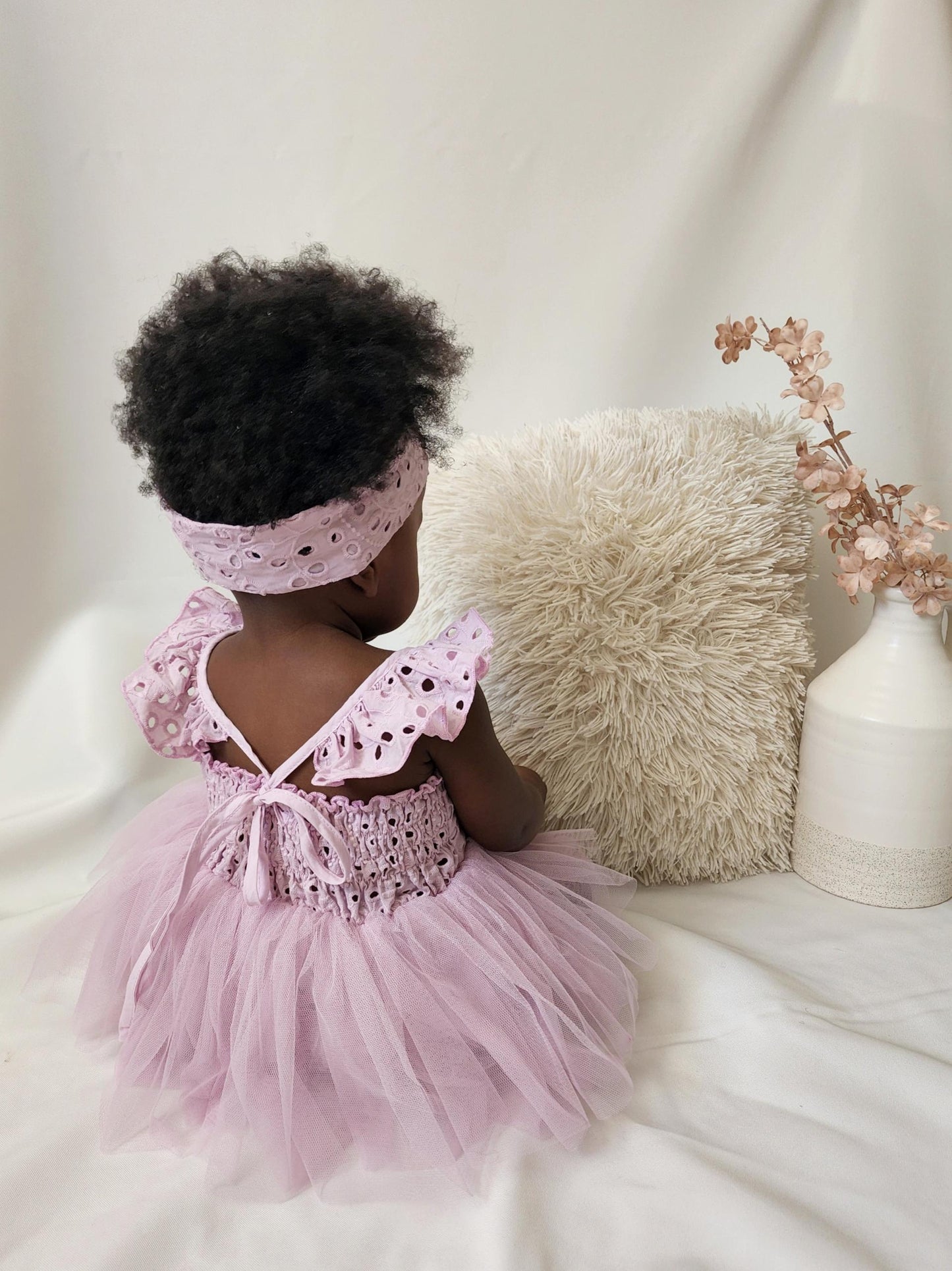 Trixie Belle Lilac Tutu Baby Girl Romper