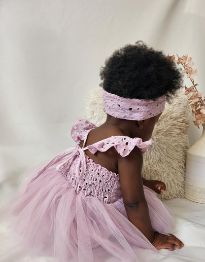 Trixie Belle Lilac Tutu Baby Girl Romper