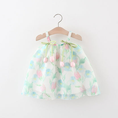 Girls Vacation Dress Girls Summer Beach Dress