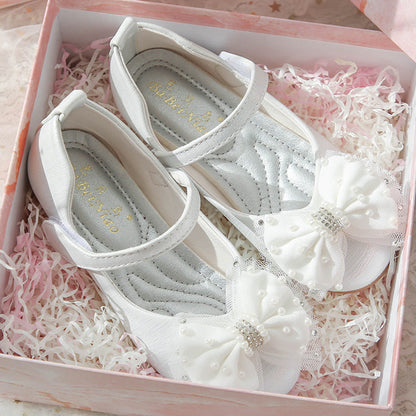 Girl Cute Bow Soft Sole Princess Shoes