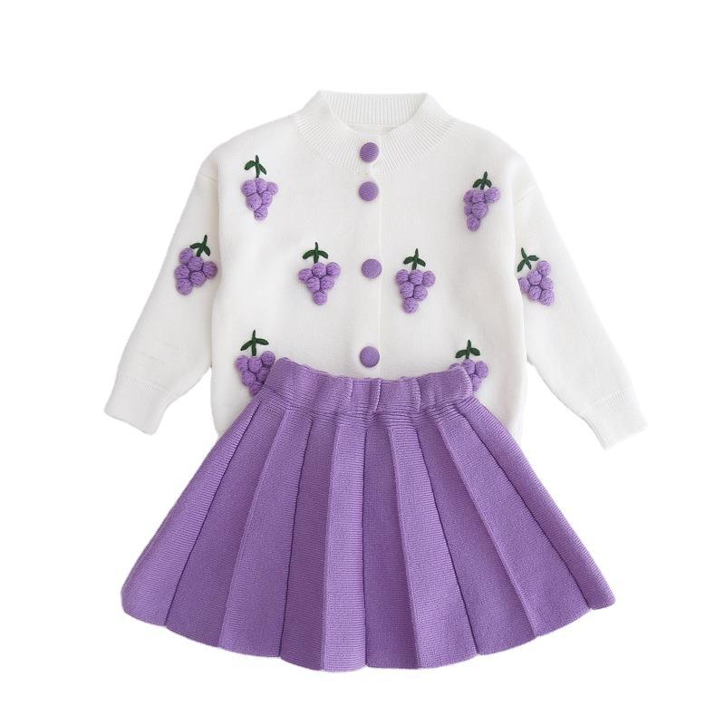 Girls Fall School Outfit Girls Comfortable Outfit Two-piece Dress