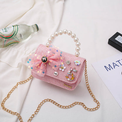Cute Baby Girls Crossbody Bow-knot Fashion Bag