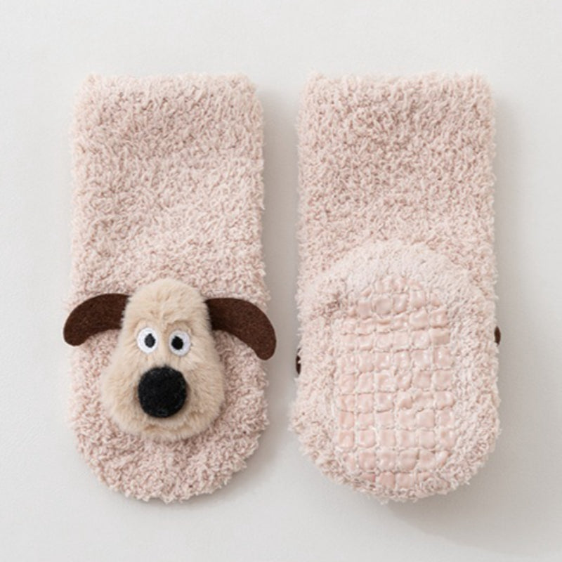 Baby Cartoon Warm Adhesive Non-slip Floor Socks