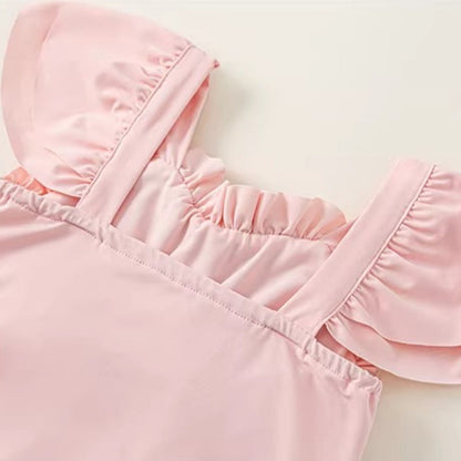 Baby Summer Cute New Pink Onesie Swimsuit