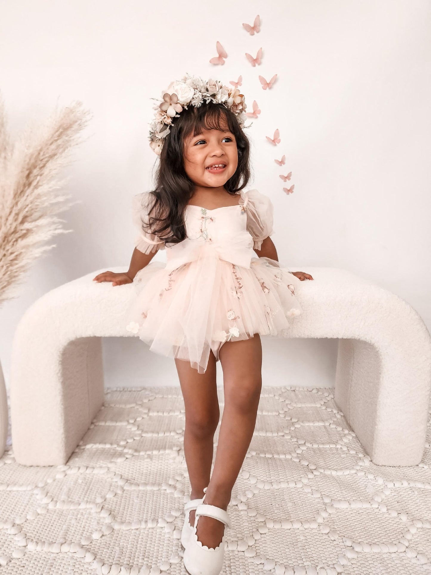 Cupcake Heavenly Pink Baby Girls Tulle Party Romper