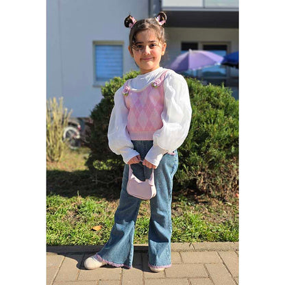 Girls Fall School Outfit Girls Elegant Two-piece Set